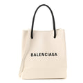 Calfskin Logo XXS Shopping Tote White