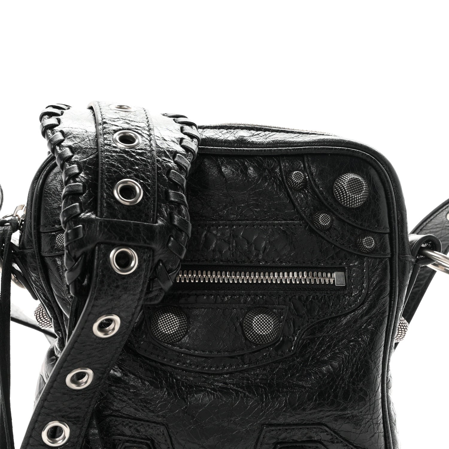 Agneau Arena Le Cagole Crossbody Bag Black