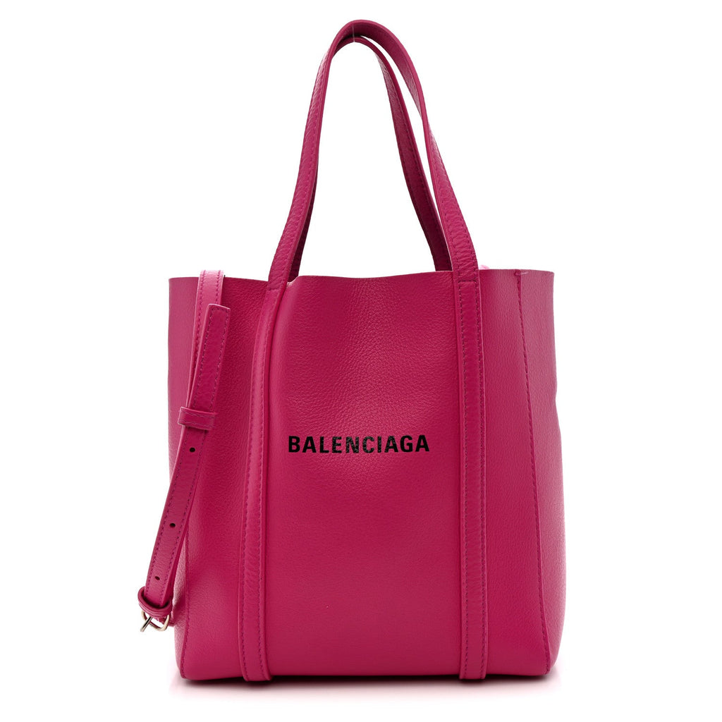Calfskin XXS Everyday Tote Rose Magenta Black