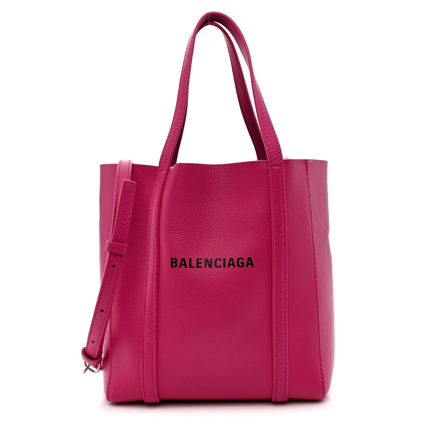Calfskin XXS Everyday Tote Rose Magenta Black