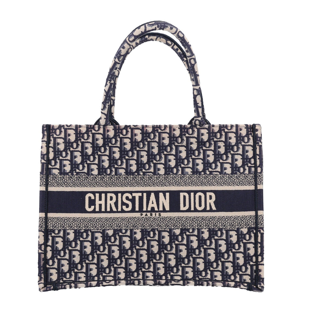 Oblique Medium Book Tote Blue Multicolor
