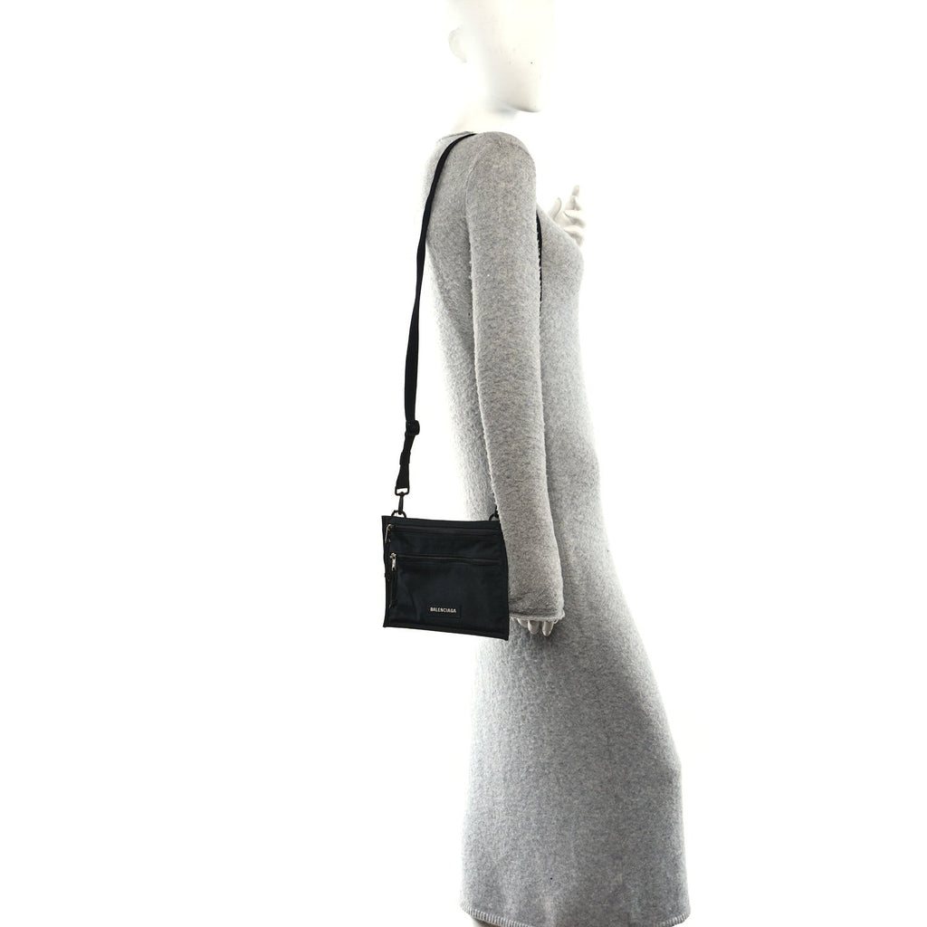 Nylon Explorer Crossbody Pouch Black