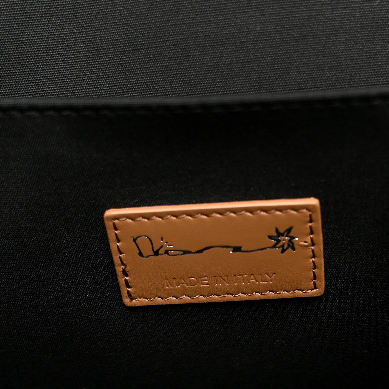 X CACTUS JACK Calfskin Hit The Road Logo Backpack Beige