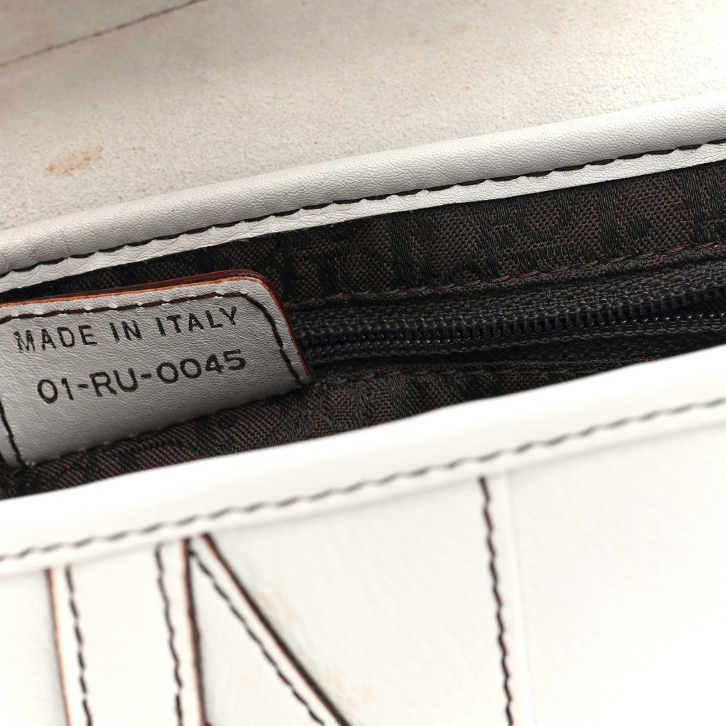 Calfskin Saddle Bag White