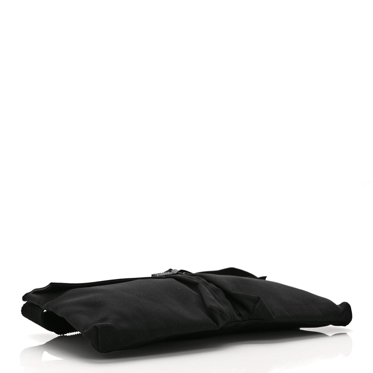 Canvas Double Pocket Belt Bag Black