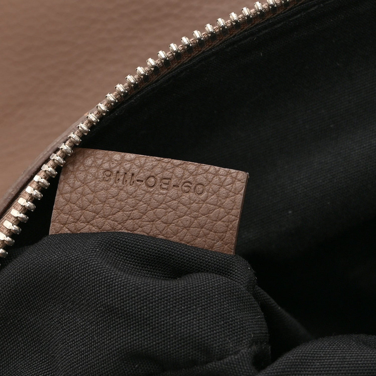 Grained Calfskin Kim Jones Saddle Bag Brown