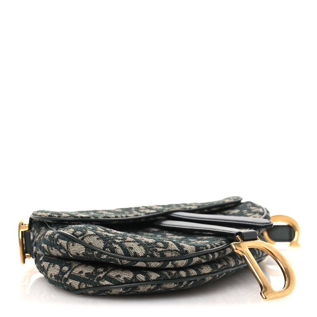 Oblique Saddle Bag Green