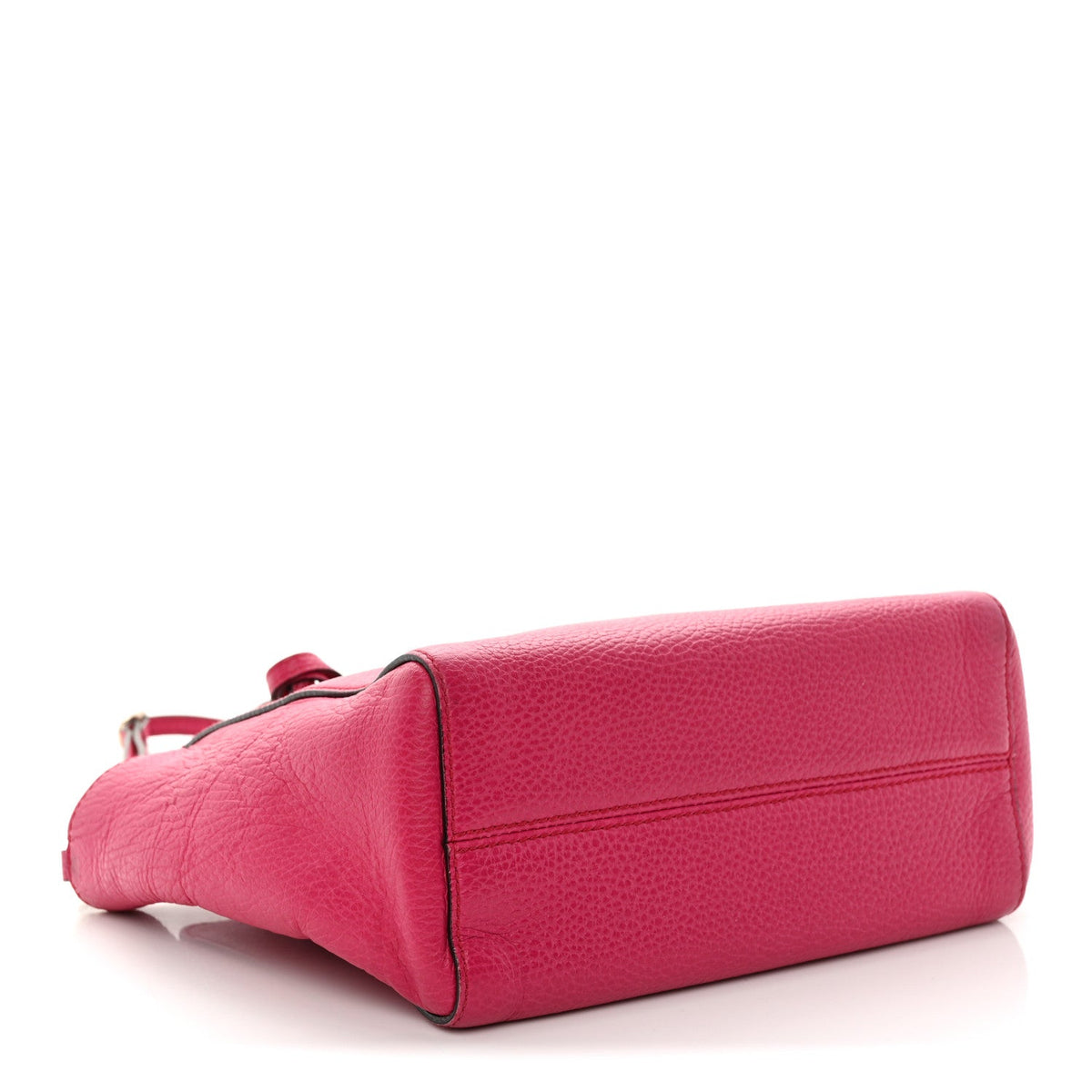 Dollar Calfskin Mini Swing Top Handle Bag Peonia Flower