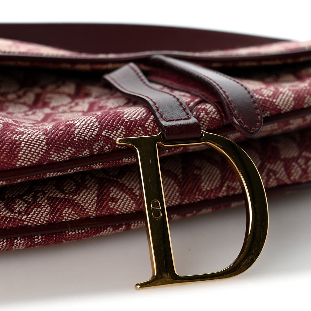 Monogram Saddle Bag Burgundy