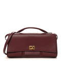 Smooth Calfskin Small Bel Air Clutch On Strap Dark Burgundy Dark Burgundy