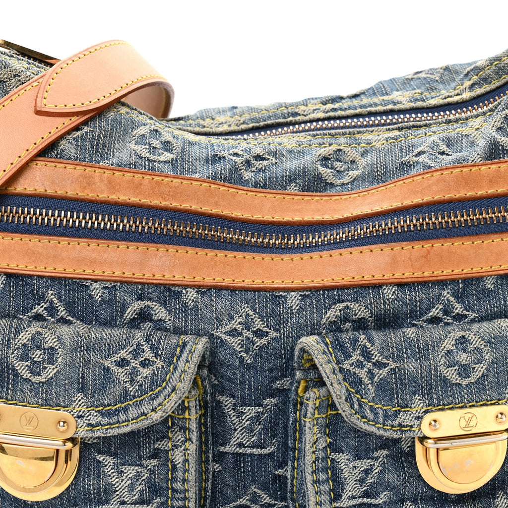 Monogram Denim Baggy PM Blue