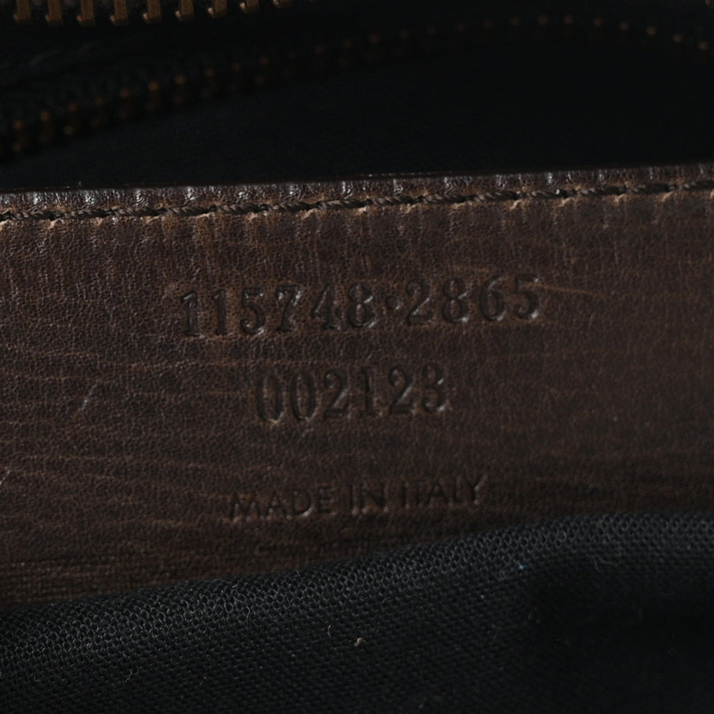 Agneau Canvas Striped Raye Classic Hardware City Brown Grey
