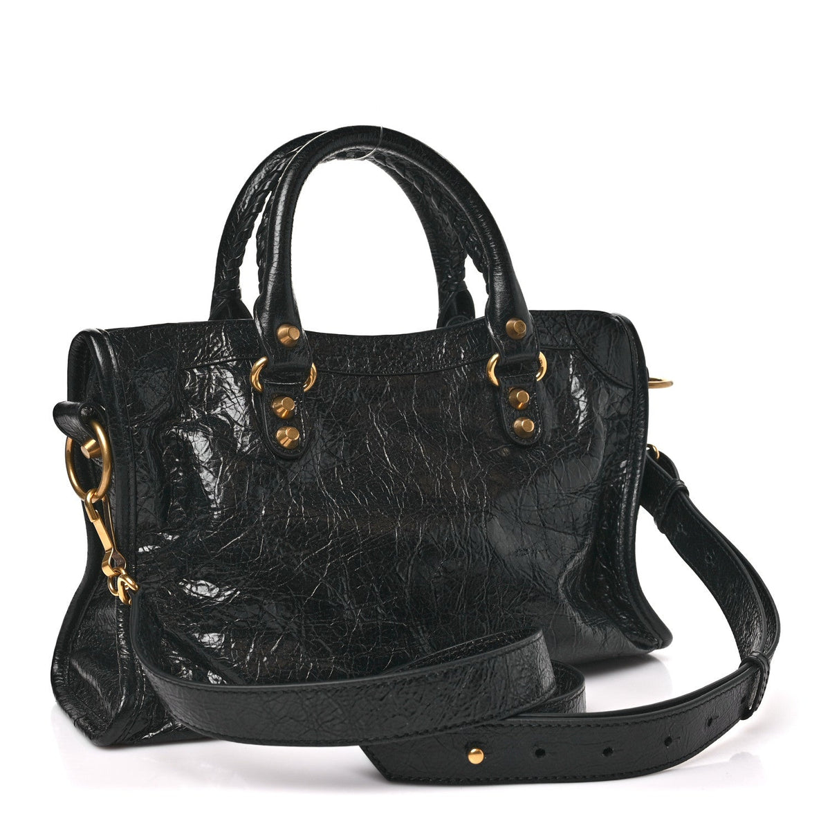 Agneau Arena Gold Hardware Small Le City Black