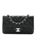 Caviar Quilted Mini Rectangular Flap Black