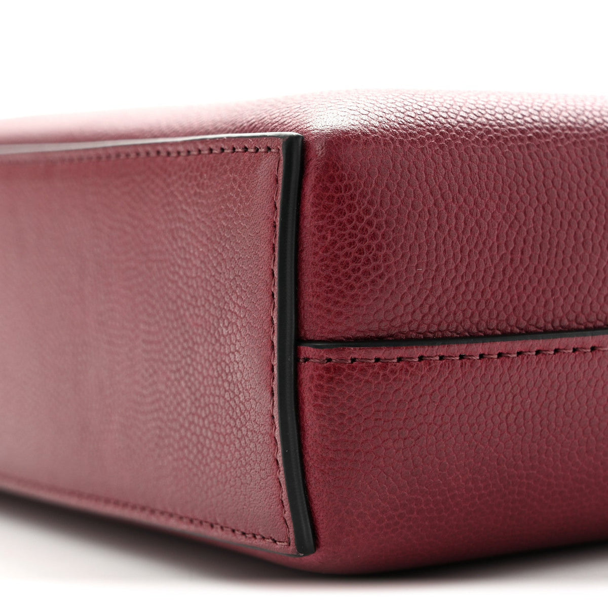 Caviar Nano Kelly Shopper Burgundy