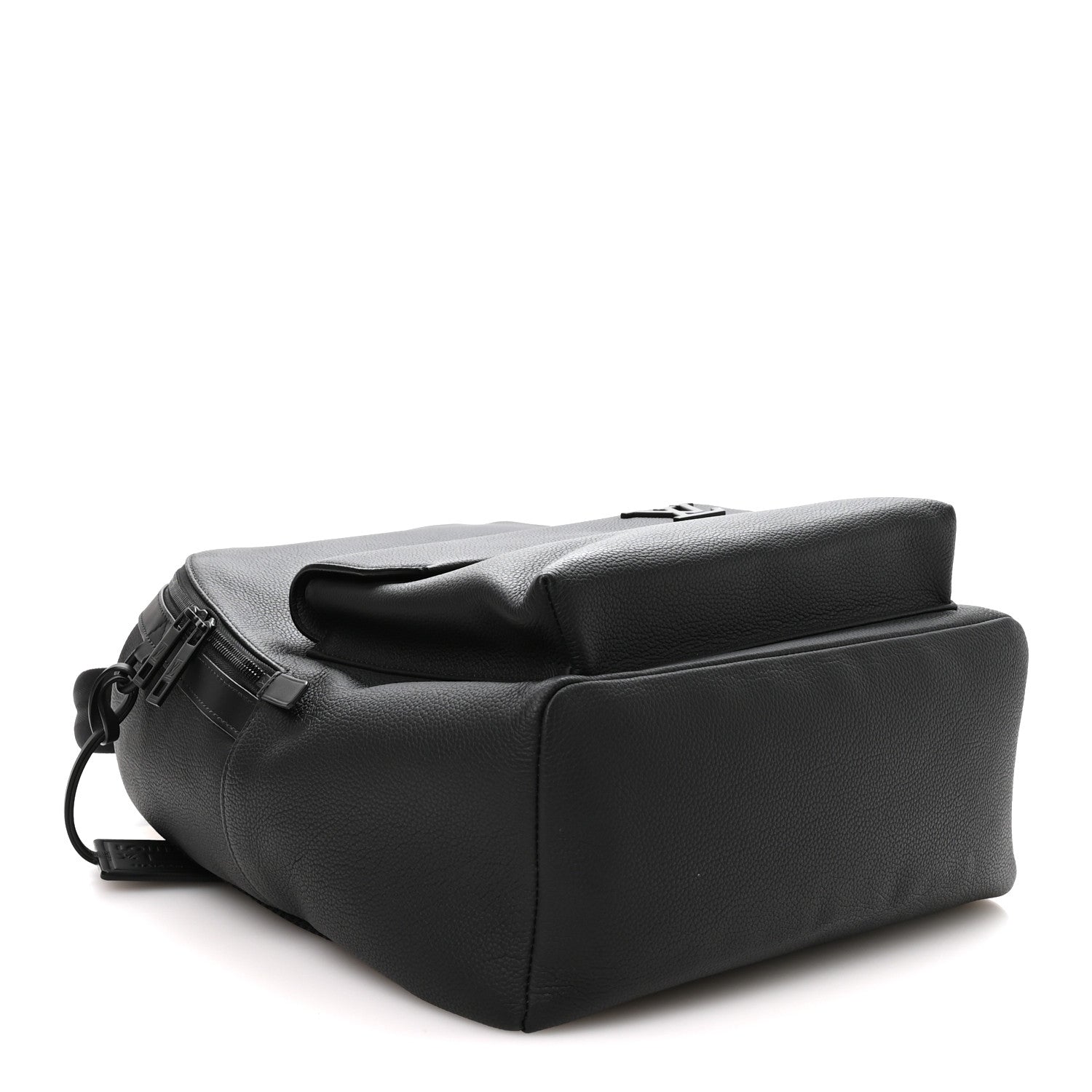 Grained Calfskin Aerogram Takeoff Backpack Black