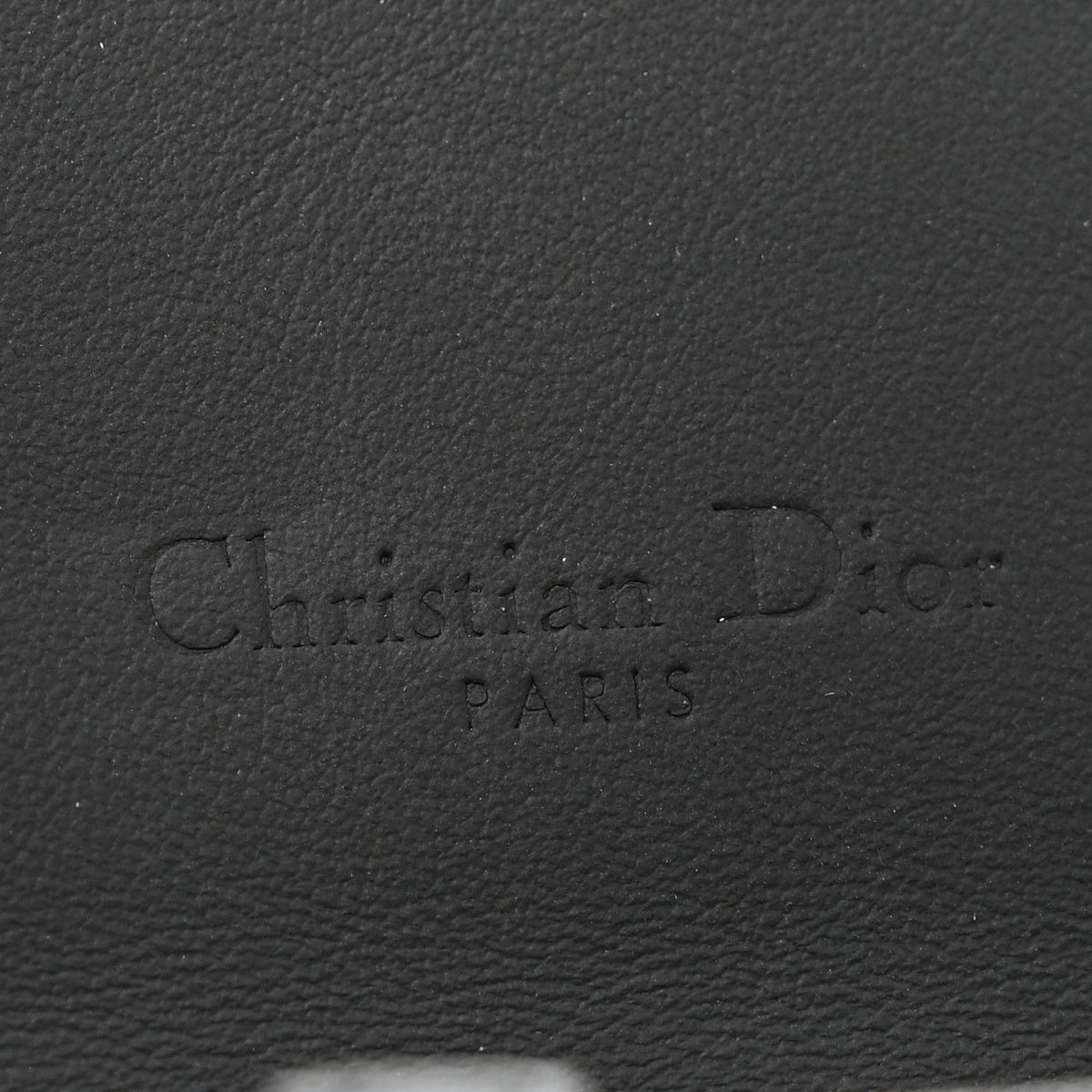 Ultra Matte Calfskin Saddle Chain Wallet Pouch Black