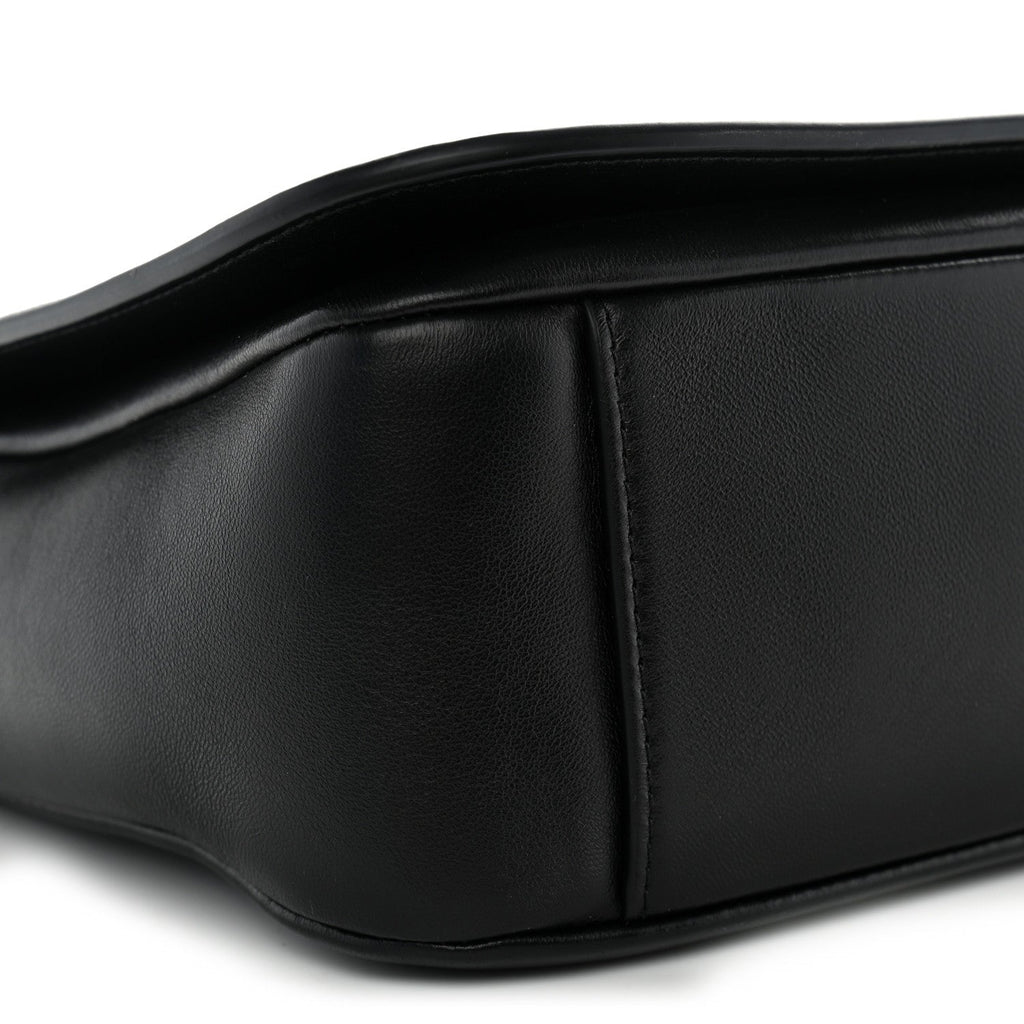 Lambskin CC Maxi Messenger Bag Black