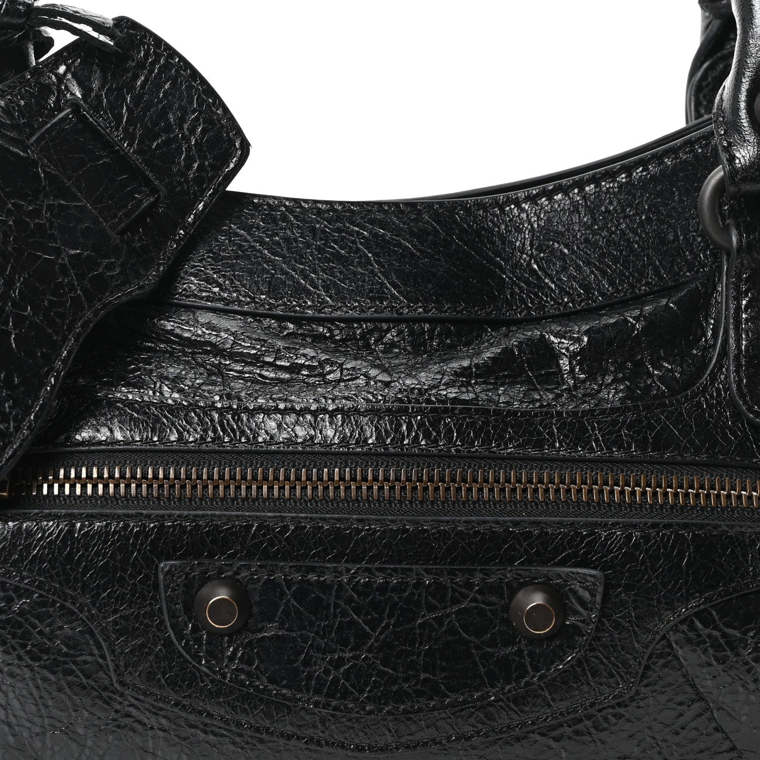 Agneau Arena Classic Hardware Le City First Bag Black