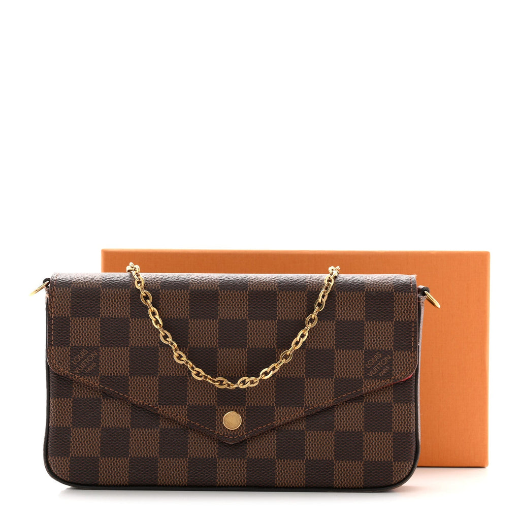 Damier Ebene Pochette Felicie Chain Wallet