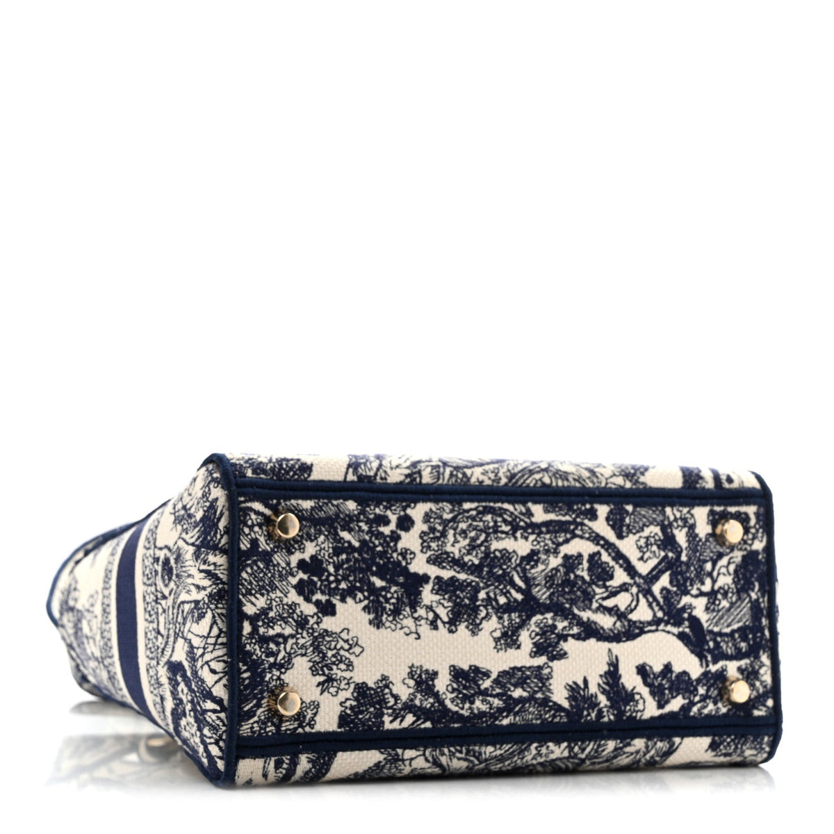 Toile de Jouy Embroidered Medium Lady D-Lite Blue