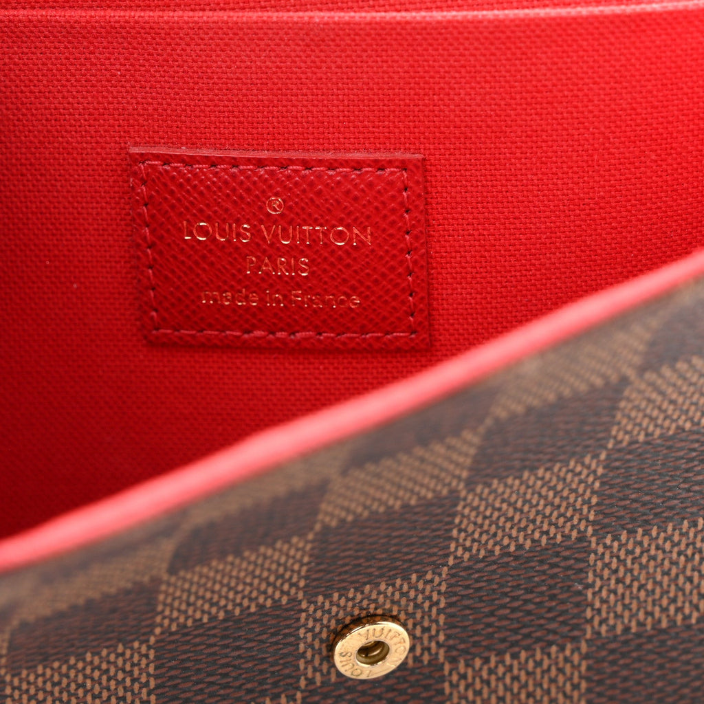 Damier Ebene Pochette Felicie Chain Wallet