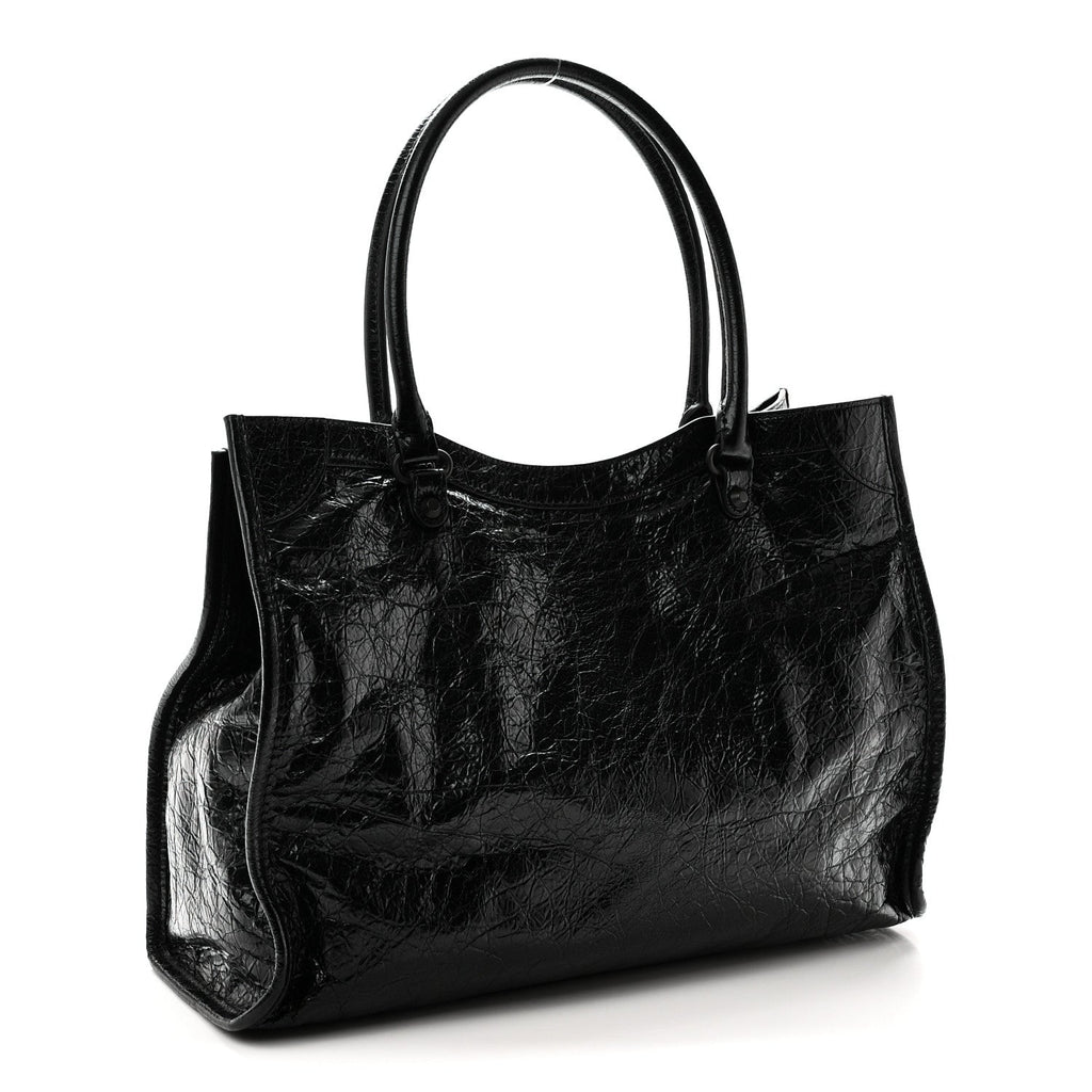 Agneau Arena Classic Hardware Small Le City Tote Black Black
