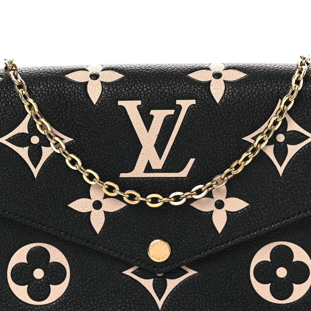Empreinte Monogram Giant Felicie Pochette Black Beige