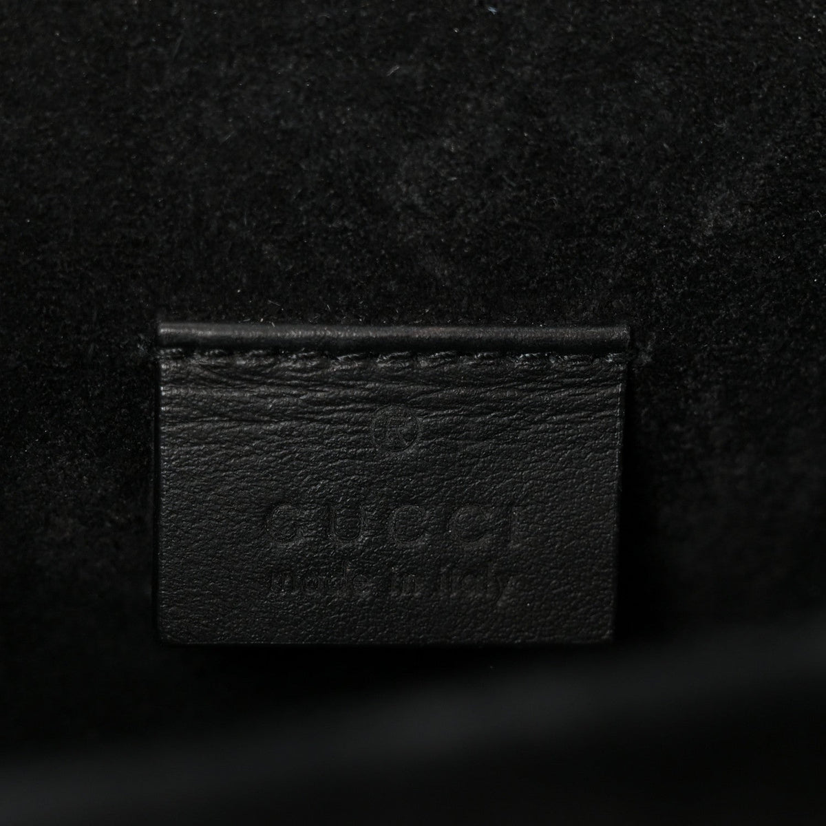 GG Supreme Monogram Suede Crystal Small Dionysus Shoulder Bag Beige Ebony Black