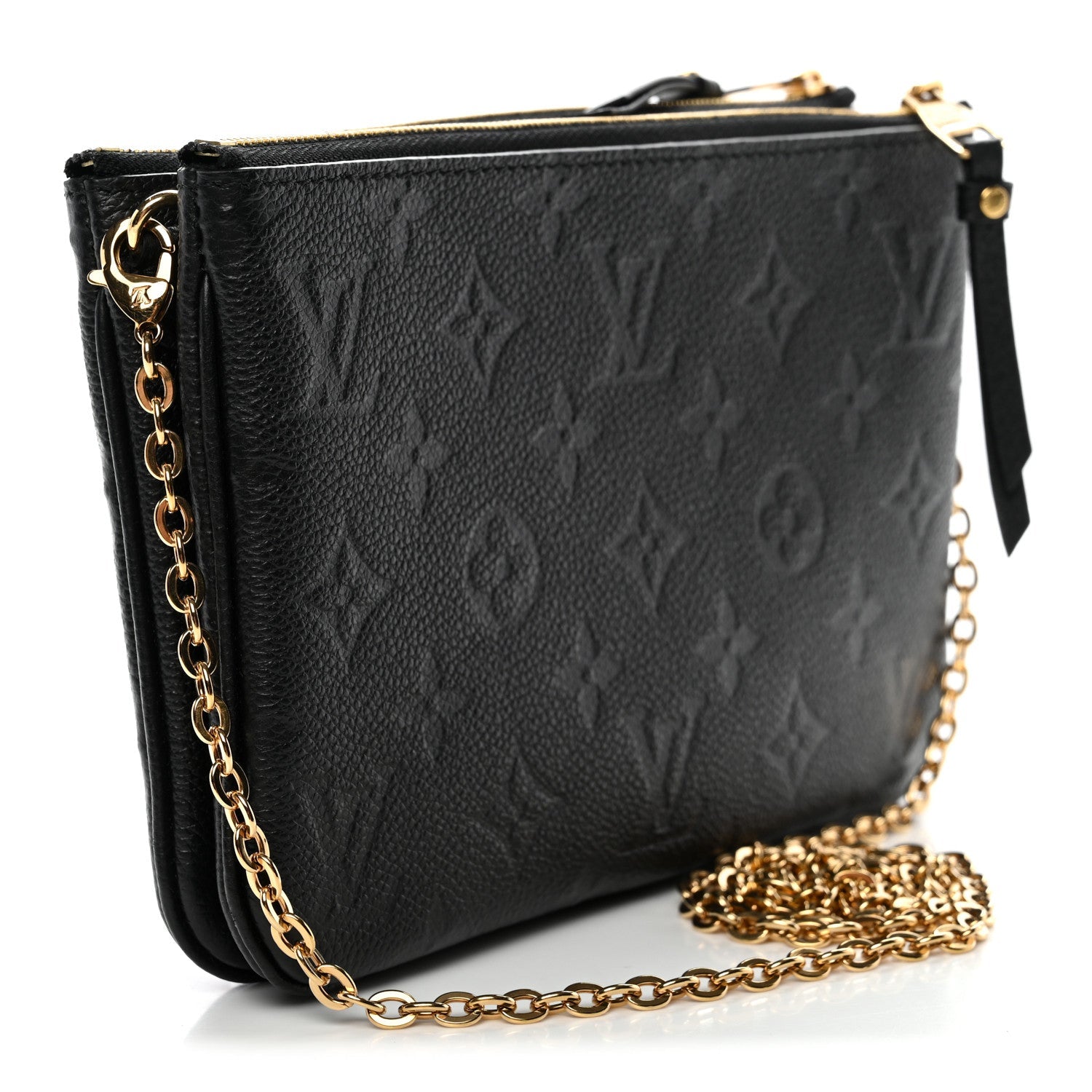 Empreinte Double Zip Pochette Black