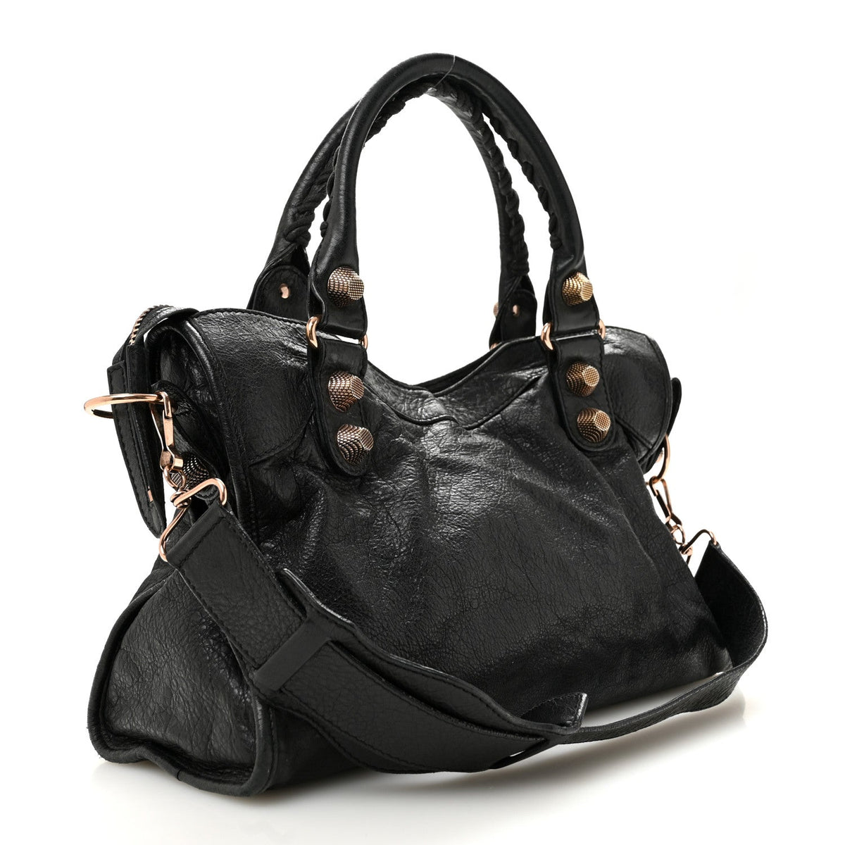 Agneau Giant 21 Rose Gold Hardware City Black
