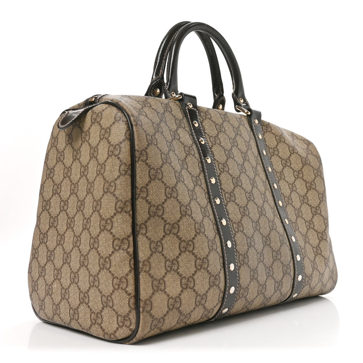 Monogram Guccissima Hearts Studded Medium Joy Boston Dark Brown