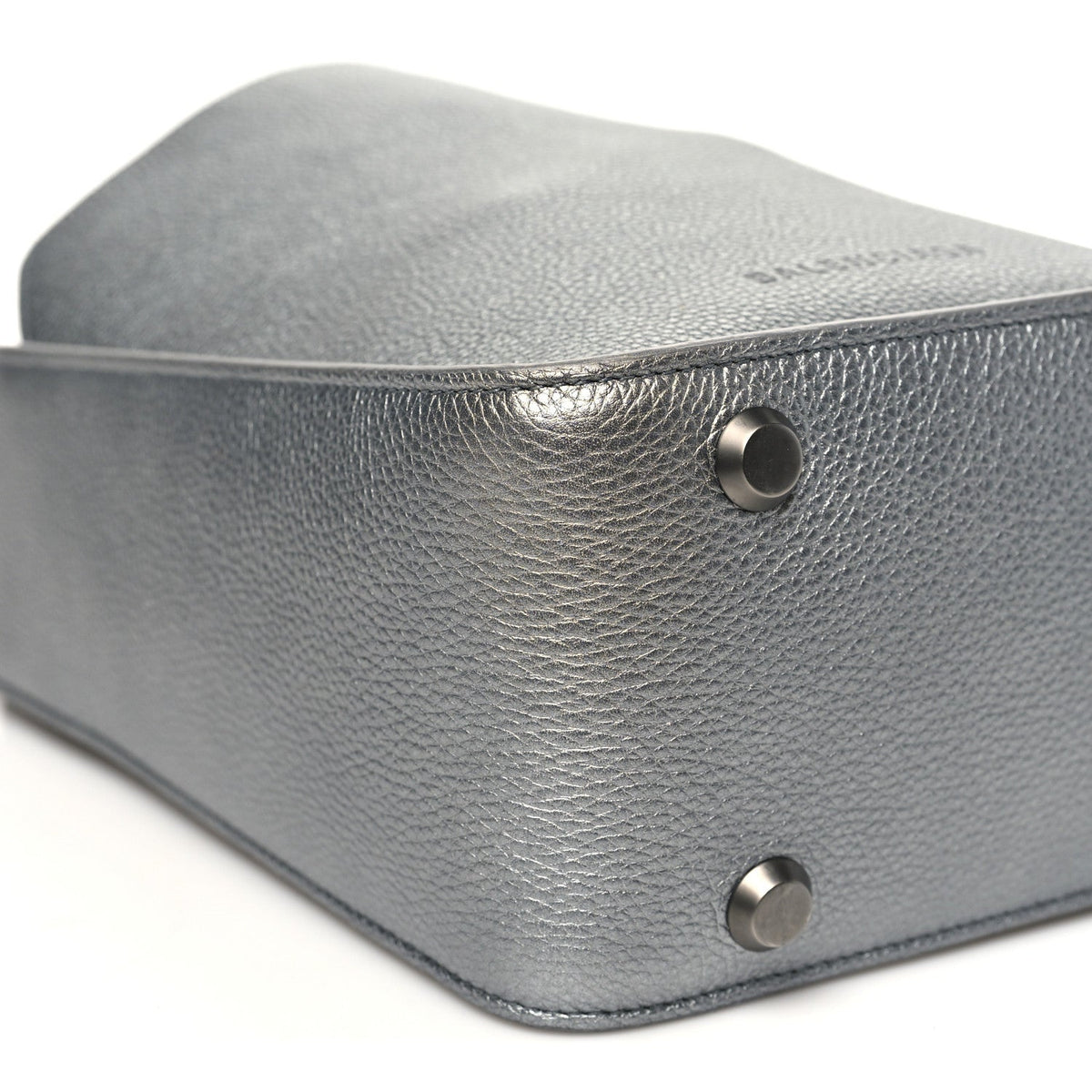 Metallic Calfskin XS Tool 2.0 North-South Tote Silver