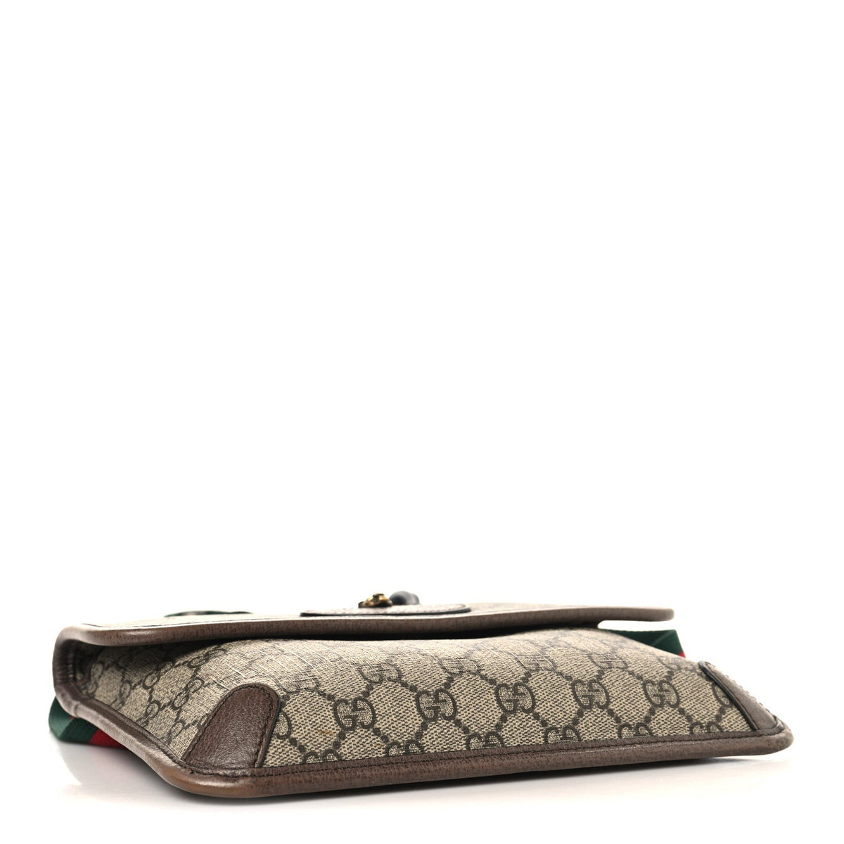 GG Supreme Monogram Neo Vintage Web Belt Bag Brown