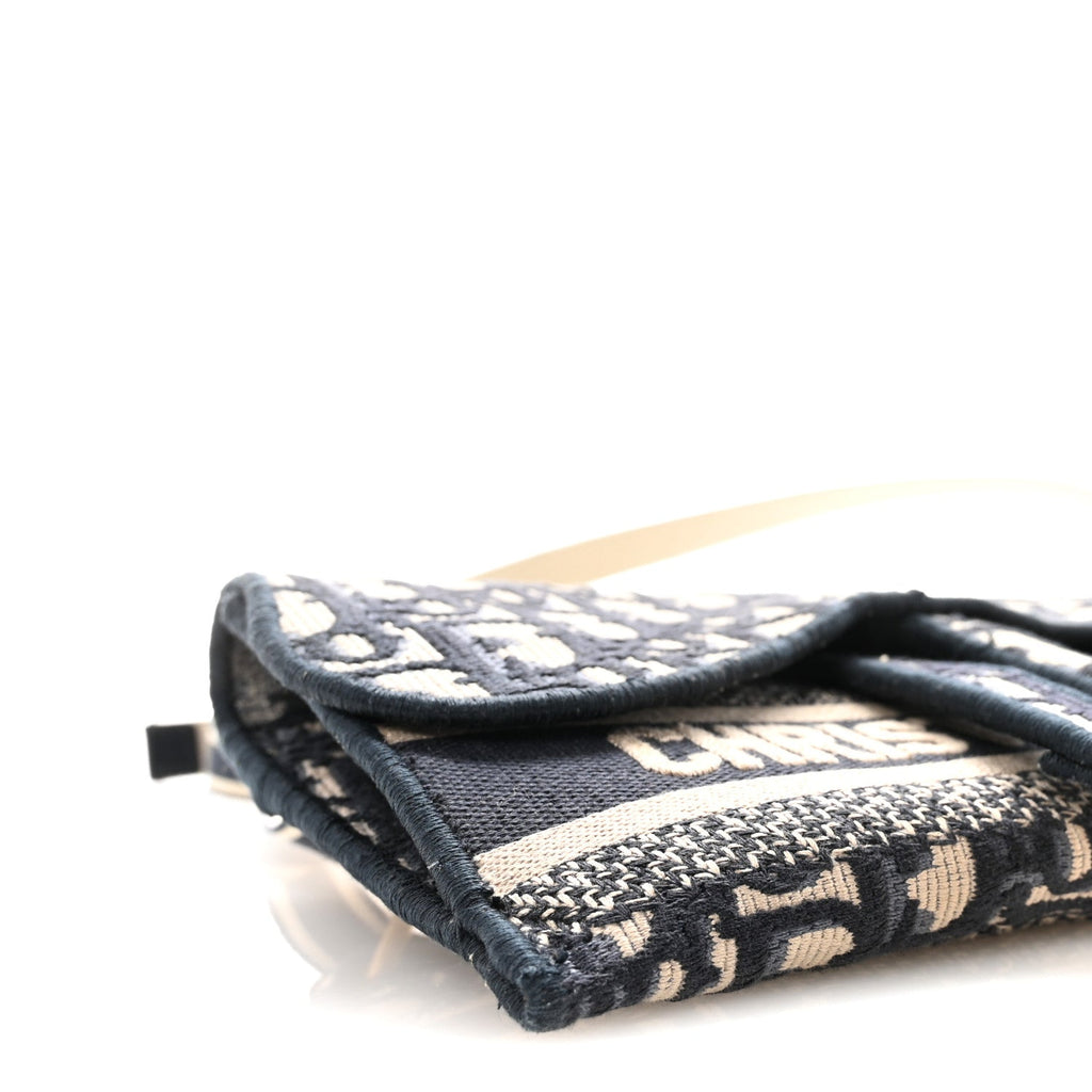 Oblique Slim Saddle Pouch Blue