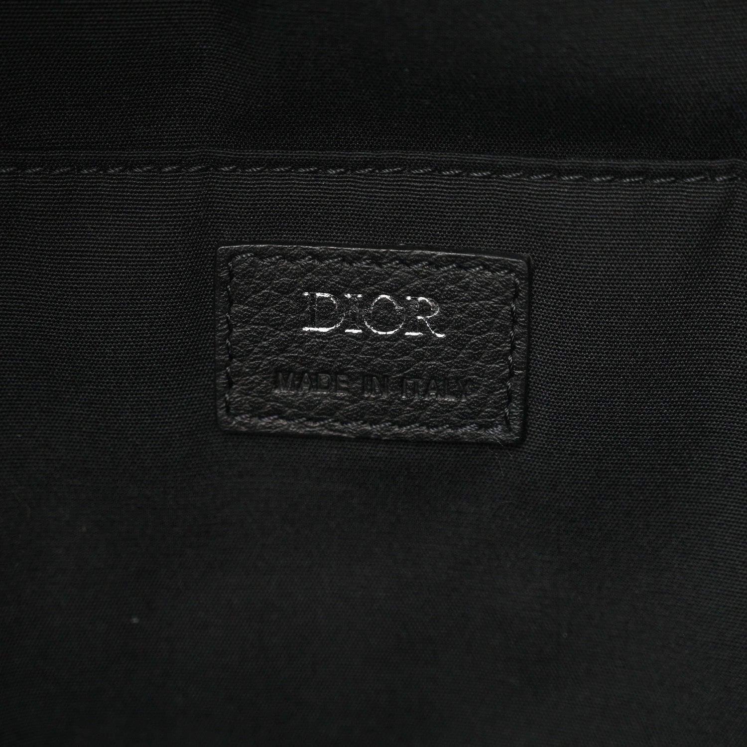 Oblique Calfskin Rider Backpack Beige Black