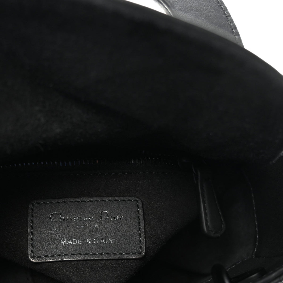 Ultra Matte Calfskin Cannage Mini Lady Dior Black
