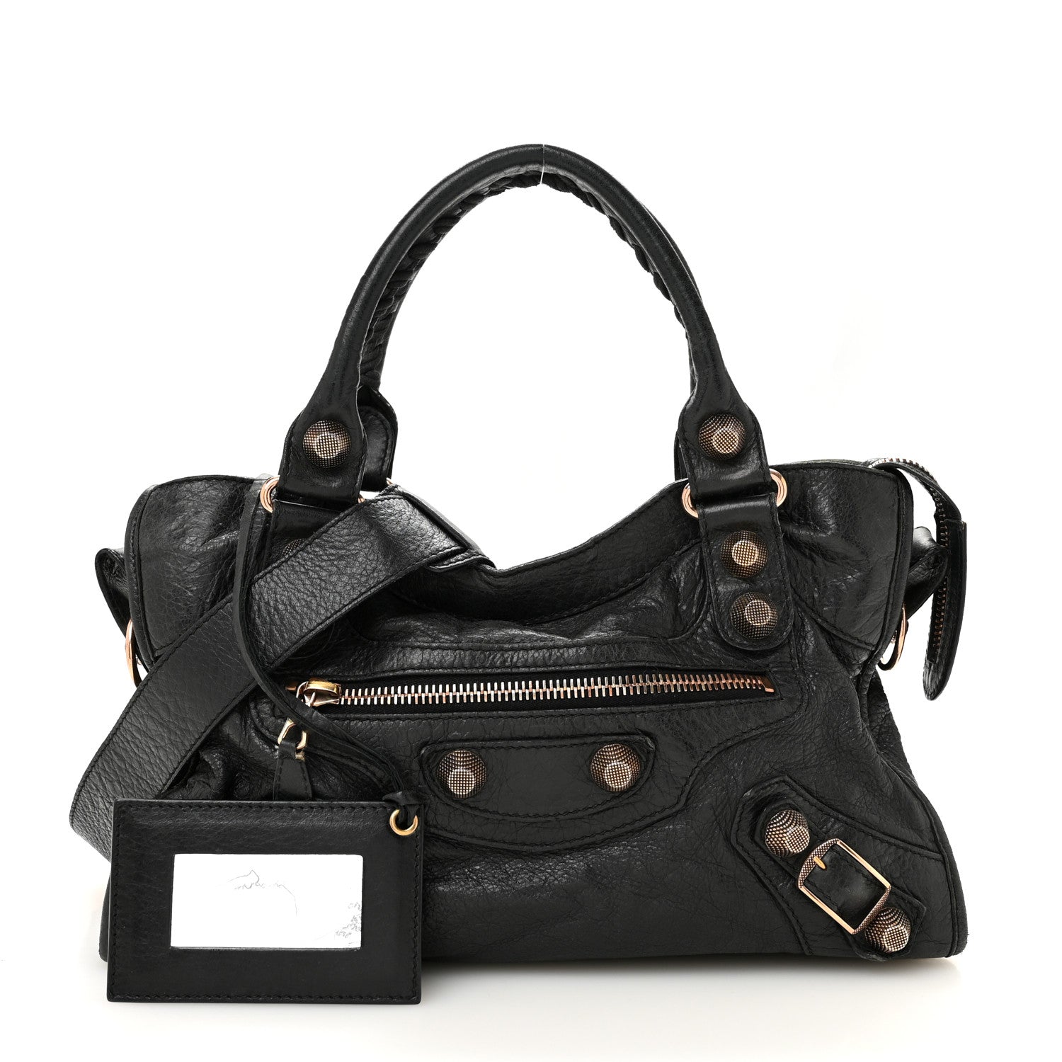 Agneau Giant 21 Rose Gold Hardware City Black
