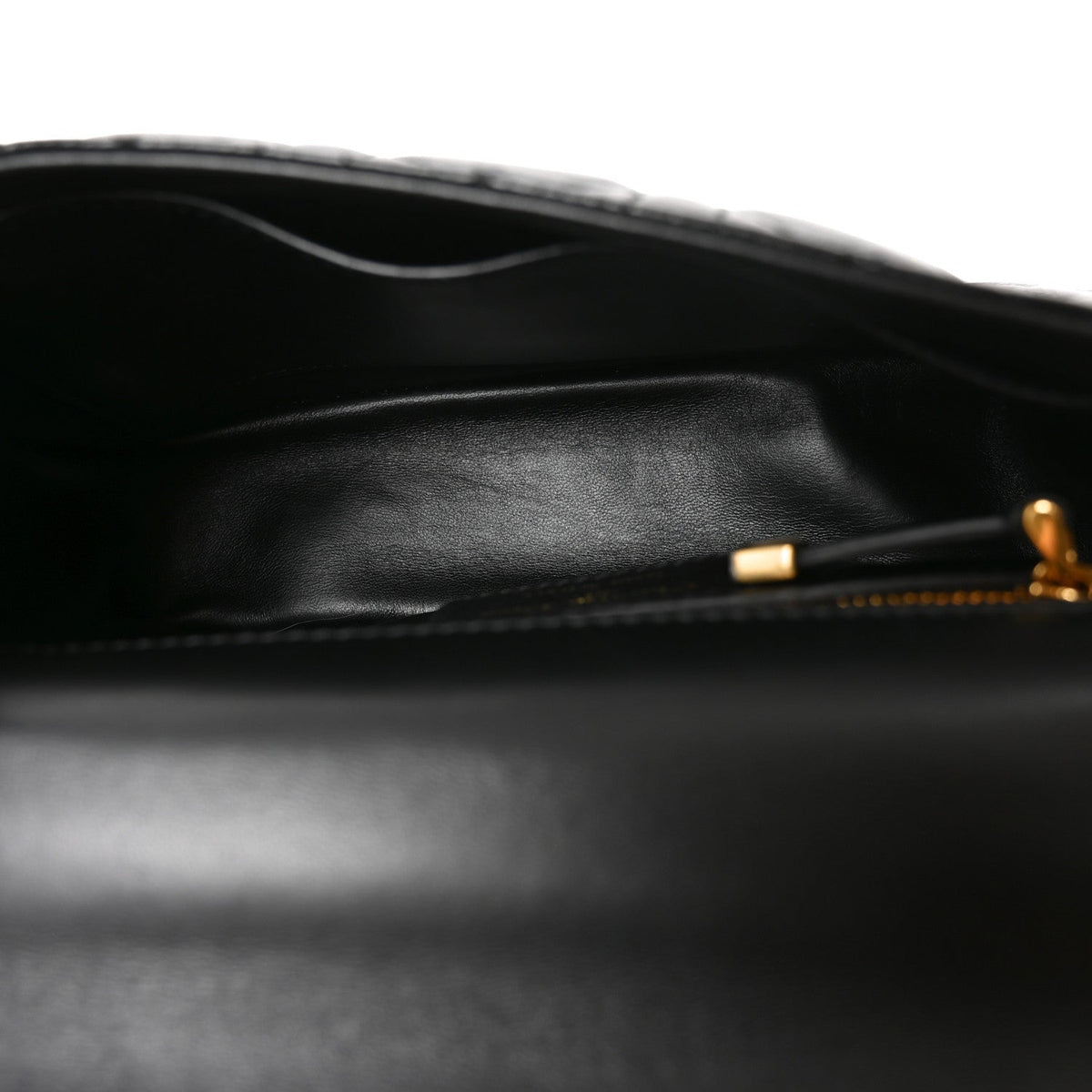 Calfskin Cannage Small Caro Bag Black