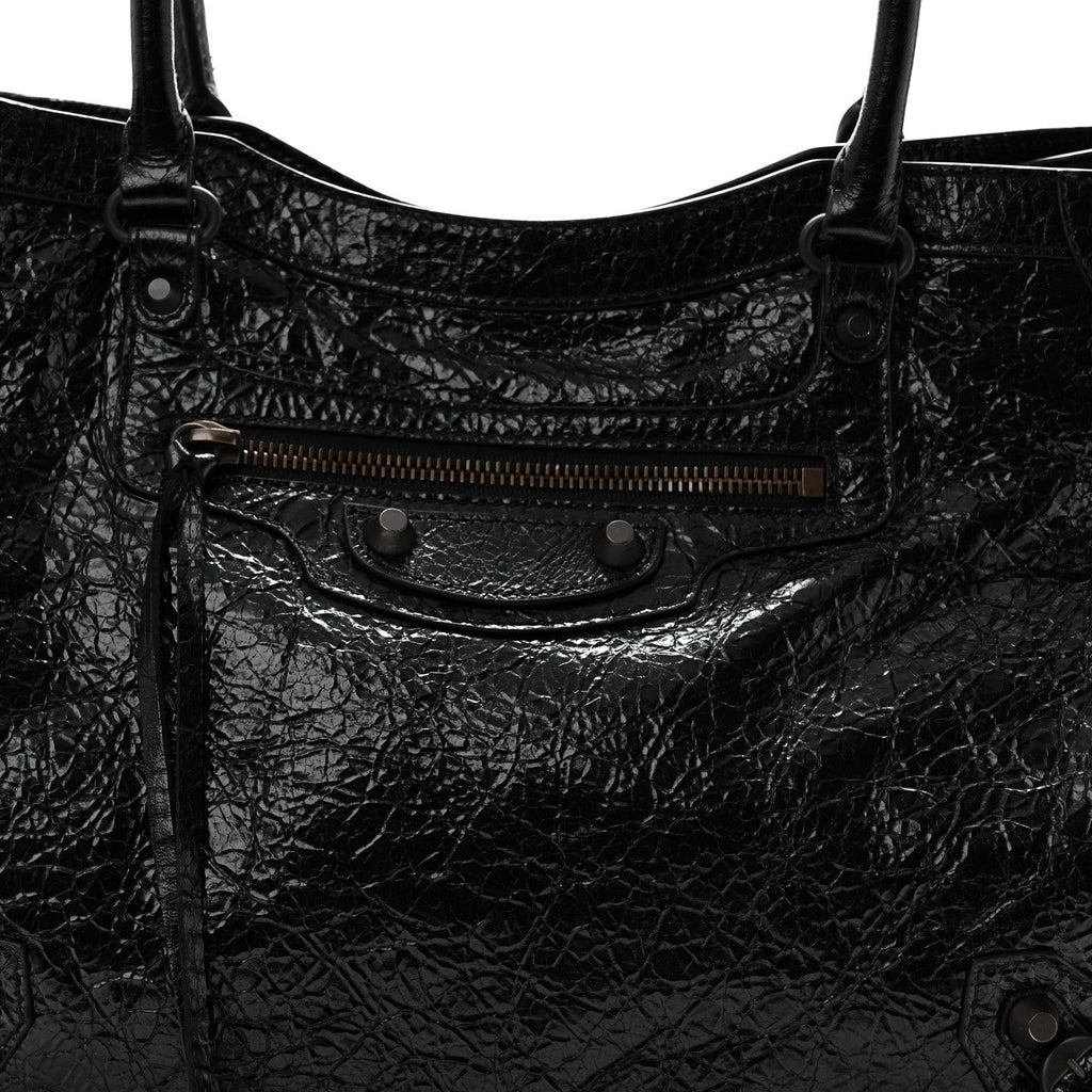 Agneau Arena Classic Hardware Small Le City Tote Black Black