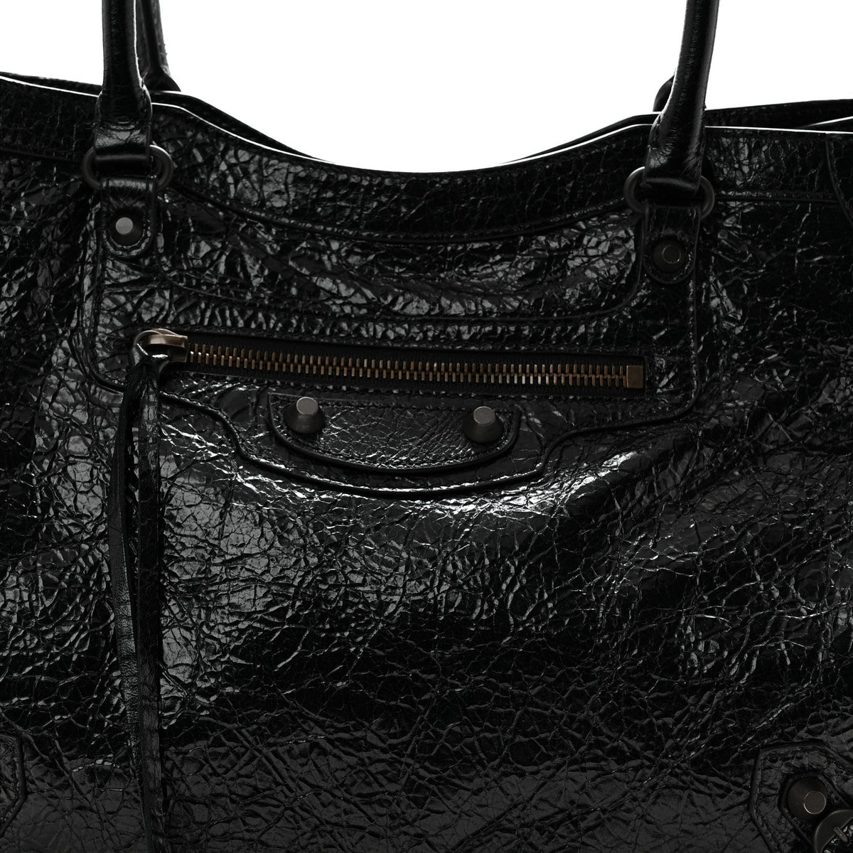 Agneau Arena Classic Hardware Small Le City Tote Black Black