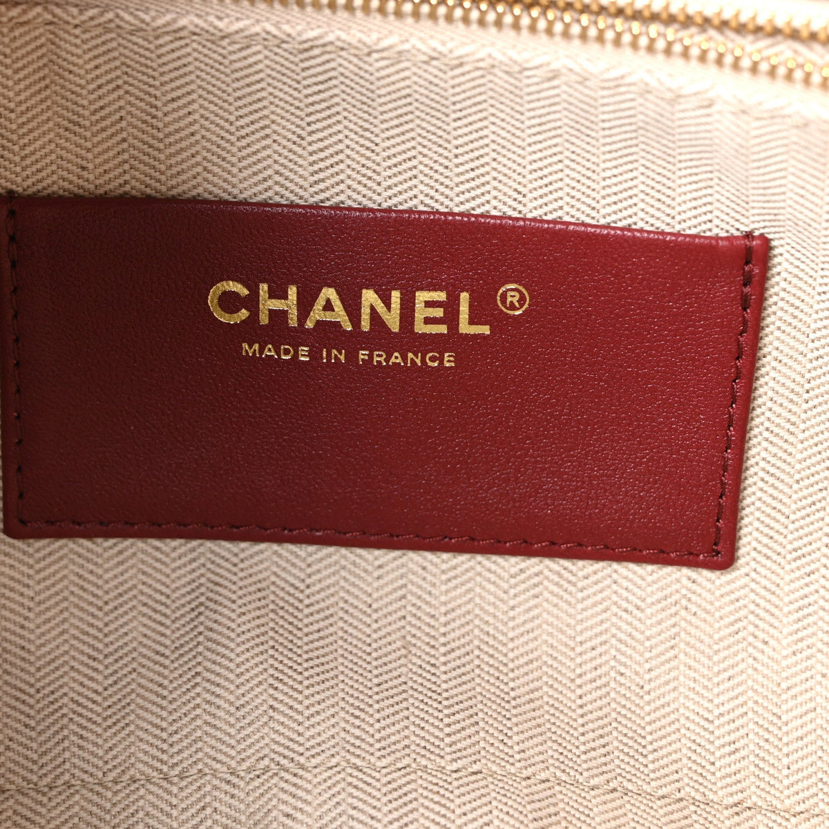 Suede Calfskin Maxi Camera Case Dark Beige