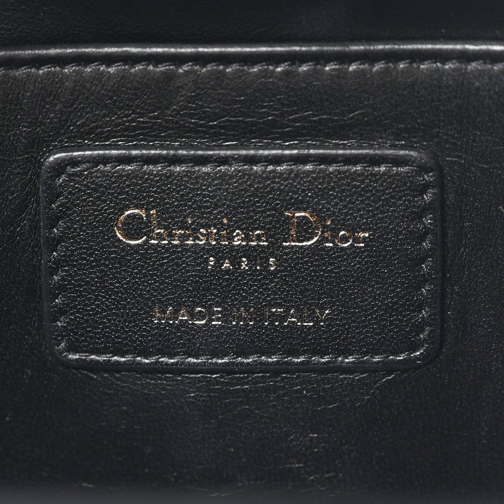 Lambskin Cannage Mini Backpack Black
