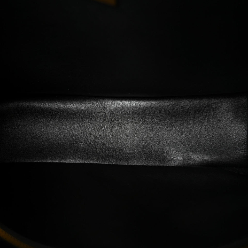 Grained Calfskin Small Rodeo Top Handle Handbag Black
