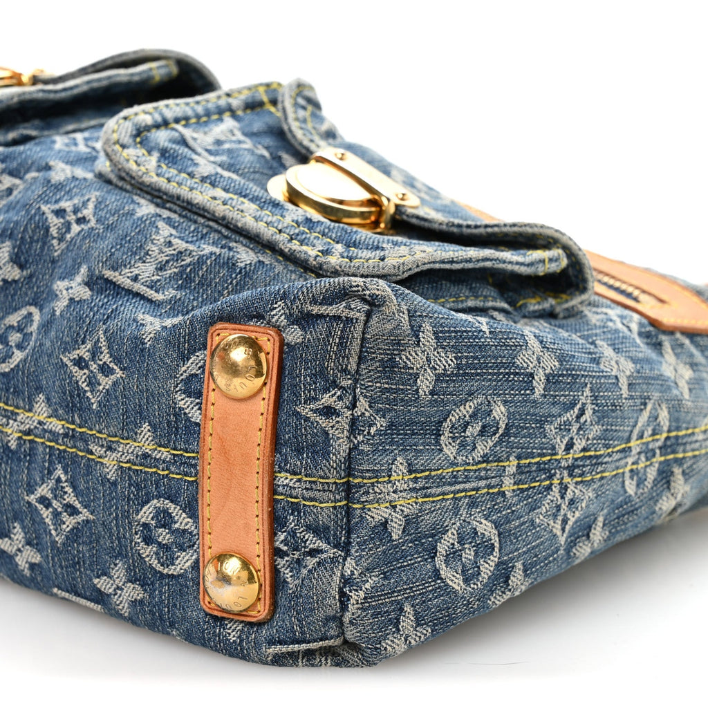 Monogram Denim Baggy PM Blue