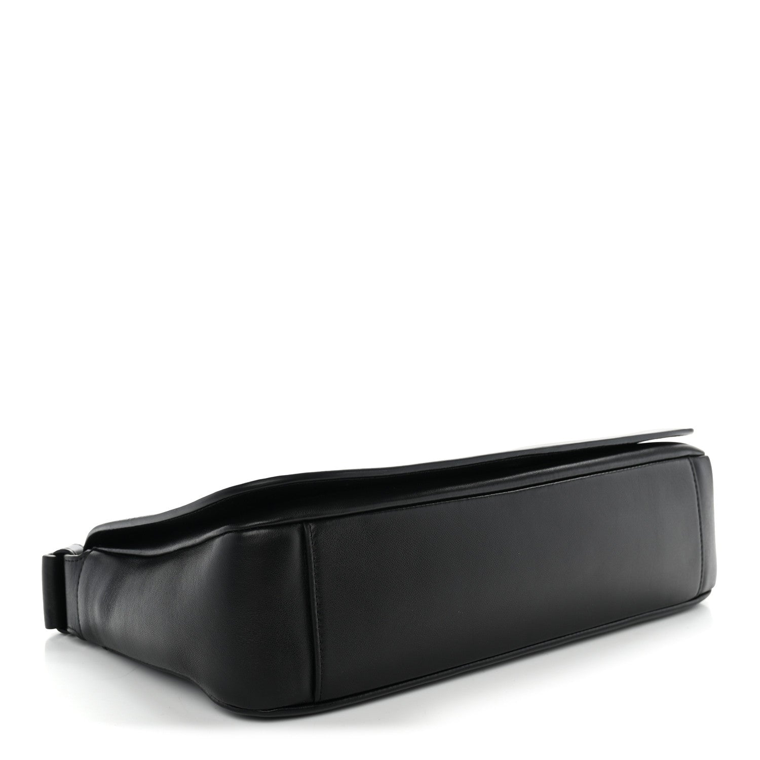 Lambskin CC Maxi Messenger Bag Black