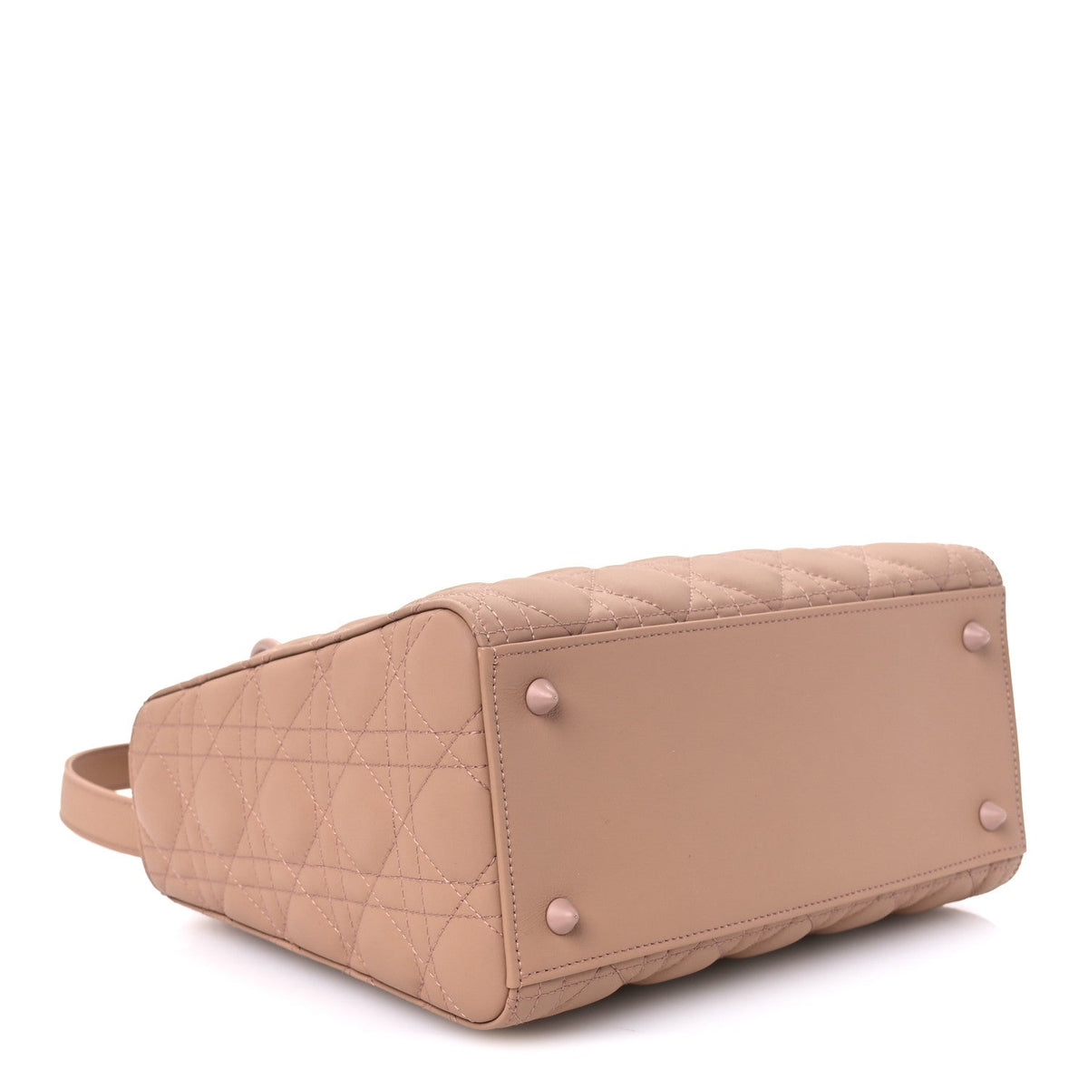 Ultra Matte Calfskin Cannage Medium Lady Dior Beige