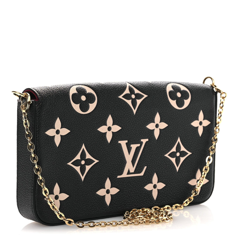 Empreinte Monogram Giant Felicie Pochette Black Beige