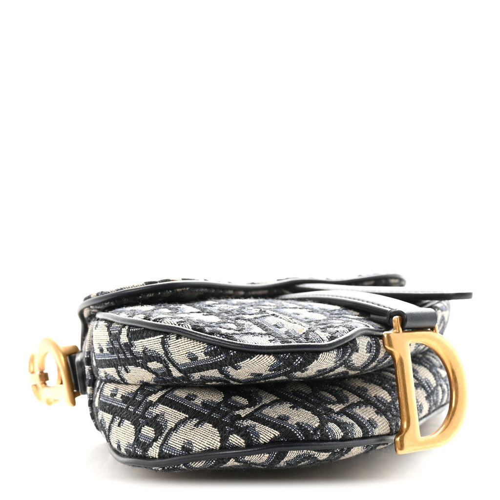 Oblique Mini Saddle Bag Blue