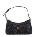 Calfskin Macrocannage Miss Caro Mini Hobo Bag Black